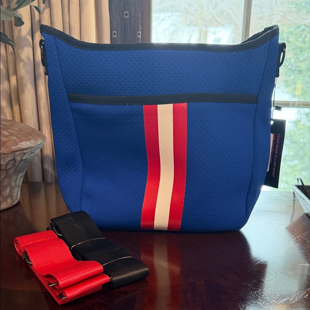 Haute Shore Blue and Red Stripe Crossbody - Picture 5 of 8